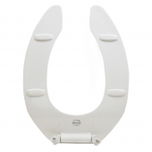 Bemis 1955SSCT (White) Commerical Plastic Elongated Toilet Seat w/ Self-Sustaining Check Hinges, Heavy-Duty Bemis